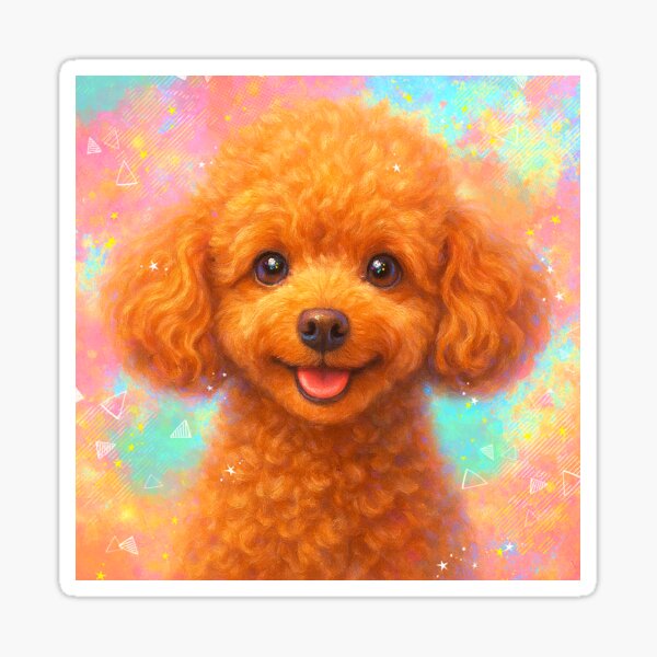 Item preview, Dreamy Toy Poodle – Sweet Smile Vibes designed and sold by SUNAGIMO9999.