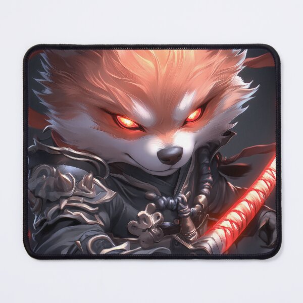 Item preview, Animal Fox Warrior Samurai Blade Red Glowing Eyes Fierce Beast designed and sold by mugonneazh.