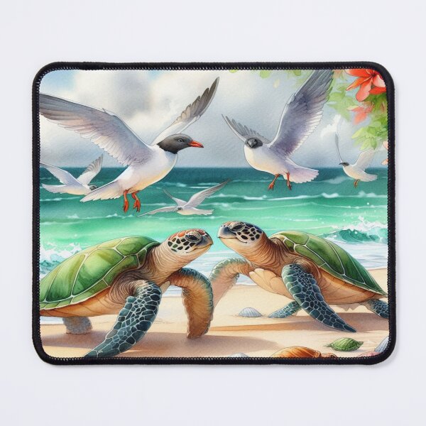 Item preview, Romantic Turtle Love – Dolled-up turtle romance. Turtles show true affection! designed and sold by FotoworldEdel.