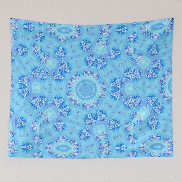 Item preview, Blue purple glowing circular pattern designed and sold by roshana3.