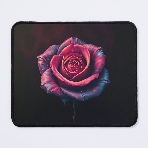 Item preview, Cosmic Crimson: Mystical Galaxy Rose Art designed and sold by VA Design.