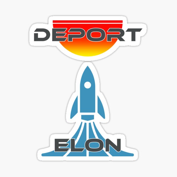 Artikel-Vorschau von Elon abschieben | Satirischer Retro-Vintage | Anti-Elon-Musk-Protest, designt und verkauft von 3MillsDesign.