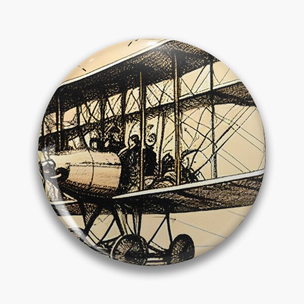 Item preview, Pioneer Flight: Vintage Airplane Blueprint designed and sold by ShadowAndSlate.