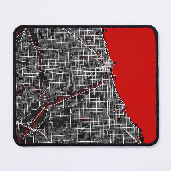 Item preview, Chicago City Map of Illinois, USA - Oriental designed and sold by deMAP.