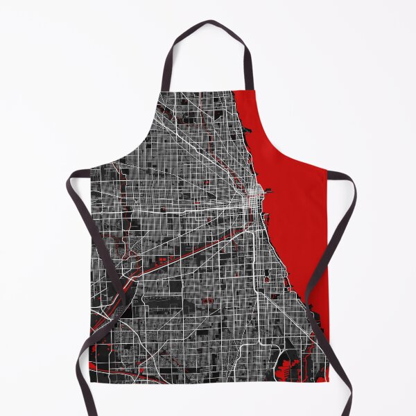 Item preview, Chicago City Map of Illinois, USA - Oriental designed and sold by deMAP.