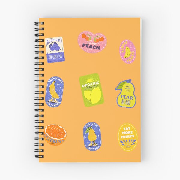 Item preview, Retro Fruit Sticker Labels Sticker Pack Vintage Sticker Pack designed and sold by Wordsmith-Wear.