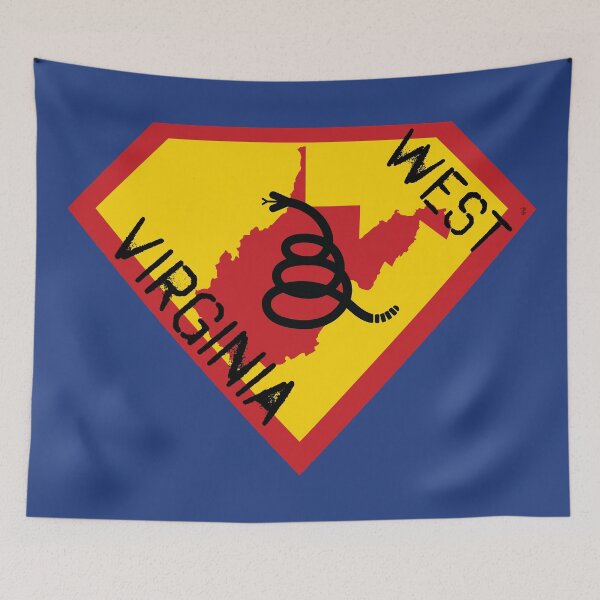 Item preview, WEST VIRGINIAN SHIELD - Freedom Is The Superpower - Modern Gadsden Snake Flag - Dont Tread On Me SUPERHERO WEST VIRGINIA spellout design designed and sold by pelagio.
