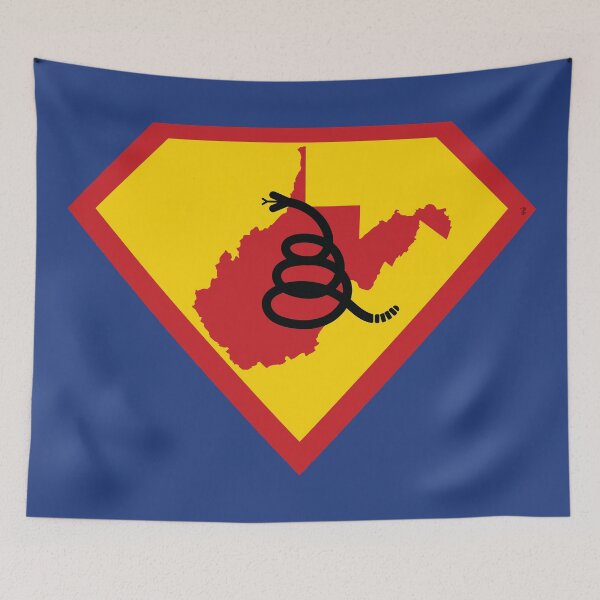 Item preview, WEST VIRGINIAN  SHIELD - Freedom Is The Superpower - Modern Gadsden Snake Flag - Dont Tread On Me SUPERHERO WEST VIRGINIA design designed and sold by pelagio.