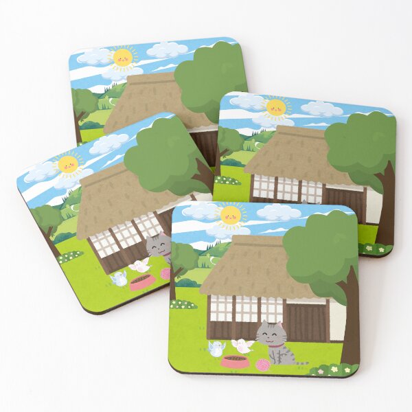 Item preview, Cat shares food with birds designed and sold by MeaoMyCat.