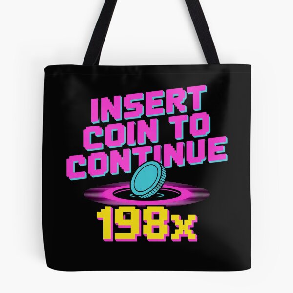 Item preview, Insert Coin to Continue – Retro Arcade 198x designed and sold by Don't Crack Art.