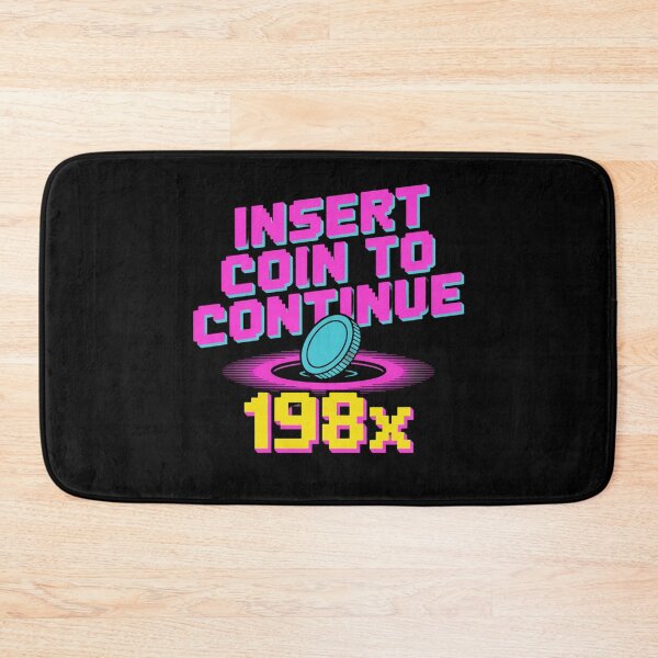 Item preview, Insert Coin to Continue – Retro Arcade 198x designed and sold by Qwibbo.