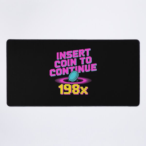 Item preview, Insert Coin to Continue – Retro Arcade 198x designed and sold by Don't Crack Art.