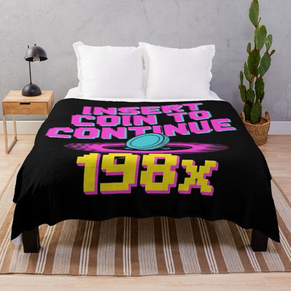 Item preview, Insert Coin to Continue – Retro Arcade 198x designed and sold by Qwibbo.