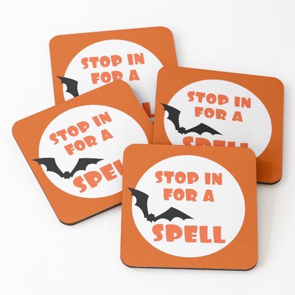 Item preview, stop in for a spell - bat and full moon designed and sold by kobyakov.