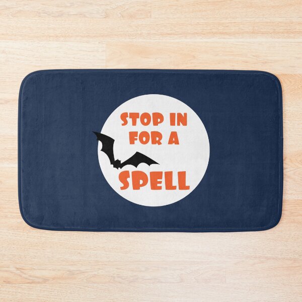 Item preview, stop in for a spell - bat and full moon designed and sold by kobyakov.