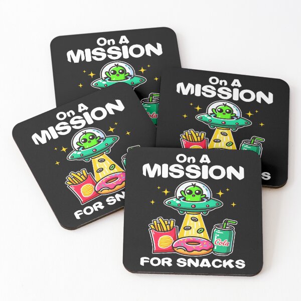 Item preview, ON A MISSION FOR SNACKS - ALIEN GIFT designed and sold by KEF Custom.