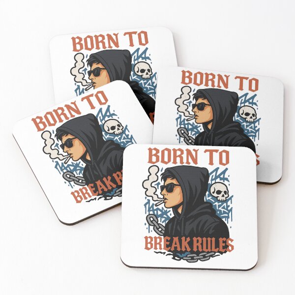 Item preview, Born to Break Rules – Rebel Streetwear Design designed and sold by MindsAtelier.