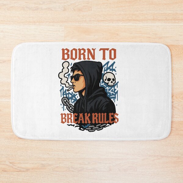 Item preview, Born to Break Rules – Rebel Streetwear Design designed and sold by MindsAtelier.