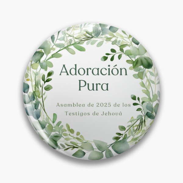 Item preview, Adoración Pura 2025 | Diseño Floral JW Español | Asamblea de los Testigos de Jehová designed and sold by Kishaprints.