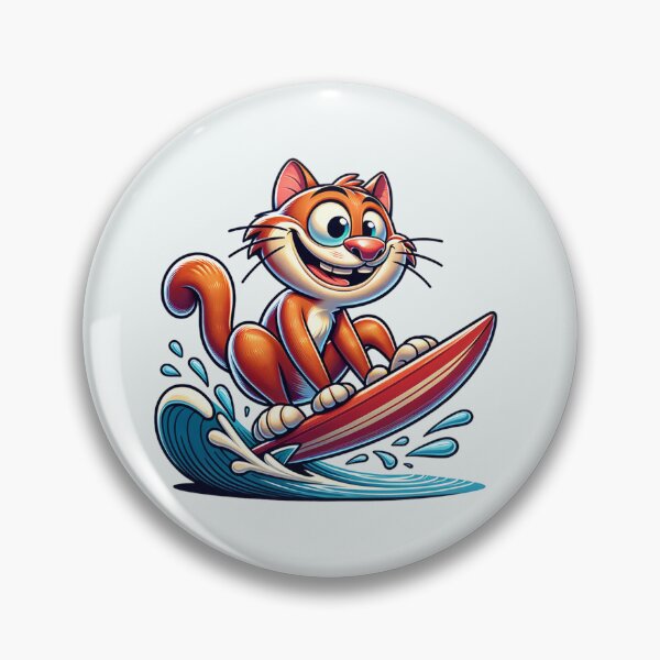 Item preview, Funny Hang Ten Kitty designed and sold by BassHeadMomma.