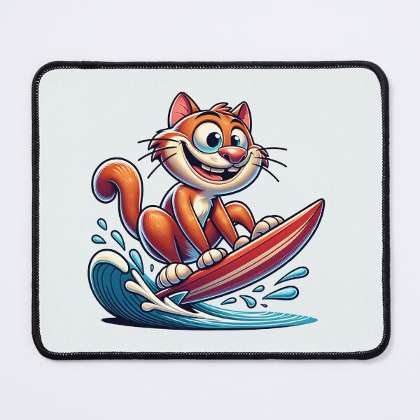 Item preview, Funny Hang Ten Kitty designed and sold by BassHeadMomma.