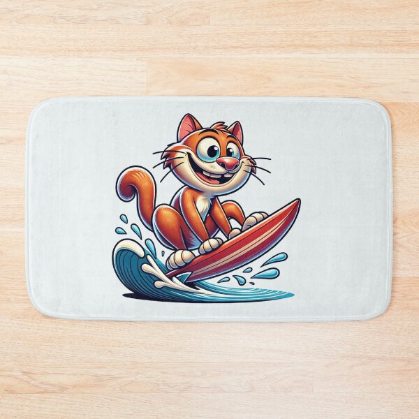 Item preview, Funny Hang Ten Kitty designed and sold by BassHeadMomma.