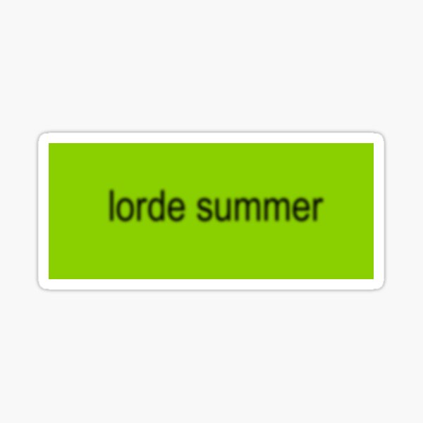 Item preview, Lorde summer brat sticker designed and sold by strgrl777.