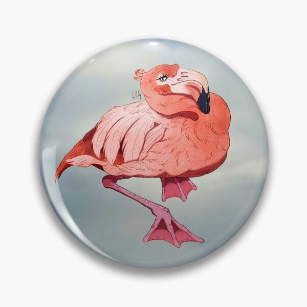 Item preview, Flamingo in the clouds designed and sold by Lisas Art Corner.