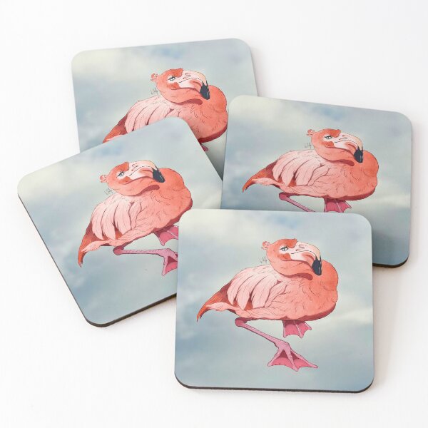 Item preview, Flamingo in the clouds designed and sold by Lisas Art Corner.