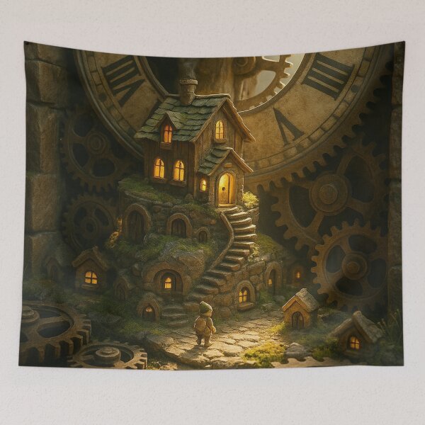 Item preview, Clockwork Cottage: The Timekeeper's Home designed and sold by RinWinArts.