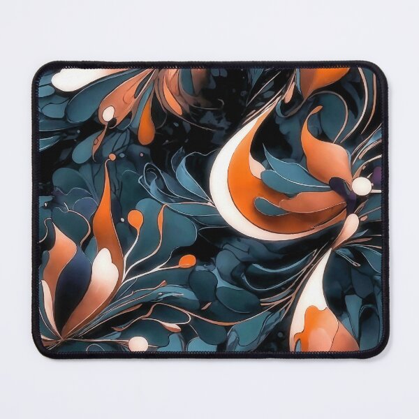 Item preview, Abstract pattern in anthracite and orange designed and sold by Garrulus glandarius.