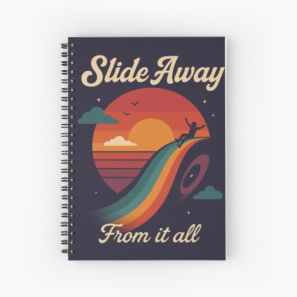 Item preview, Slide Away From it all - Sunset Escape Retro Design  designed and sold by AndrewMike.