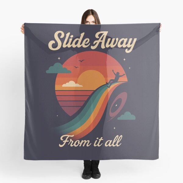 Item preview, Slide Away From it all - Sunset Escape Retro Design  designed and sold by AndrewMike.