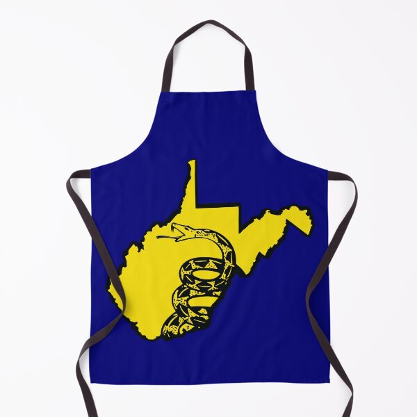 Item preview, WEST VIRGINIAN - Libertarian - Don't Tread On Me Gadsden Snake on WEST VIRGINIA Map on Blue default background, #020279 designed and sold by pelagio.