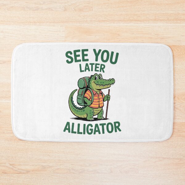 Item preview, See You Later Alligator Backpacker designed and sold by Traveldrawings.