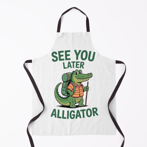 Item preview, See You Later Alligator Backpacker designed and sold by Traveldrawings.