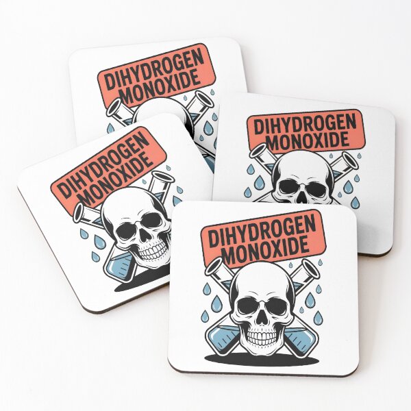 Item preview, Dihydrogen Monoxide Warning Skull Sticker designed and sold by stylishsketcher.
