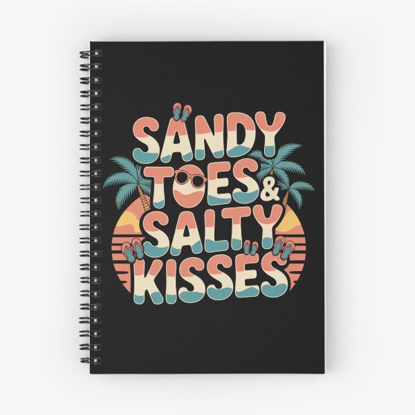Artikelvorschau, Sandy Toes & Salty Kisses Retro Beach entworfen und verkauft von MagicWander.
