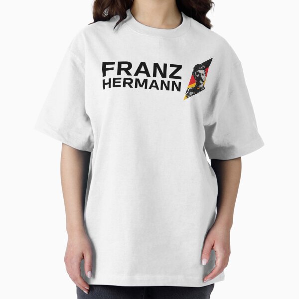Vista previa del artículo con la obra «Arte de Franz Hermann F1: Retrato ilustrado con bandera alemana | Diseño de automovilismo», diseñado y vendido por Studio F1Grid.