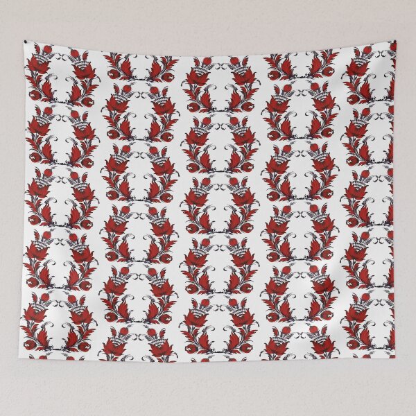 Item preview, sprigs of red flowers designed and sold by MALVA UA.