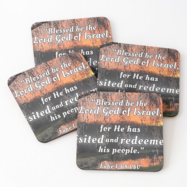 Item preview, Blessed be the Lord Lk 1:68 sunset designed and sold by stella literarium.