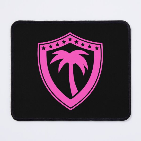 Item preview, Shield Palm Tree Island Stars Beach Emblem Coat designed and sold by shirt-o-mat.
