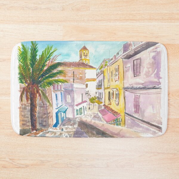 Item preview, Charming Marbella Street Scene under Spanish Blue Sky designed and sold by artshop77.