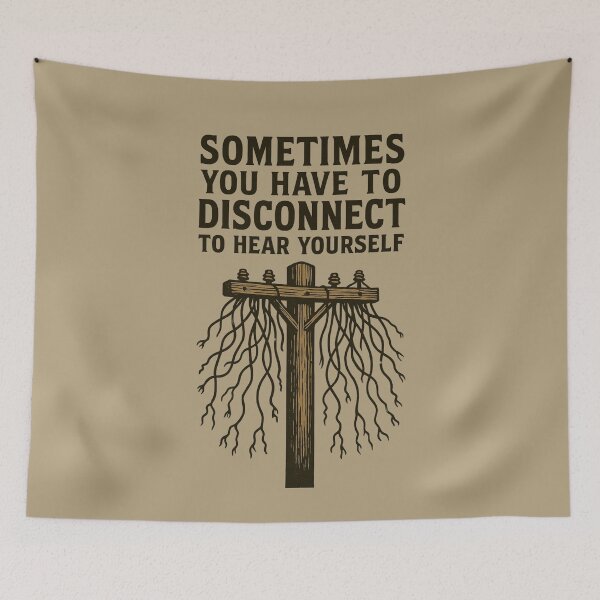 Item preview, Disconnect to Reconnect – Vintage Cable Chaos designed and sold by Don't Crack Art.