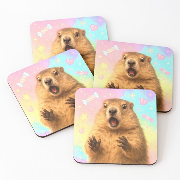 Item preview, Surprised Marmot – Candy Galaxy Gasp designed and sold by SUNAGIMO9999.