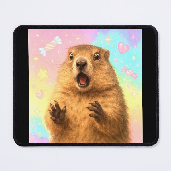 Item preview, Surprised Marmot – Candy Galaxy Gasp designed and sold by SUNAGIMO9999.