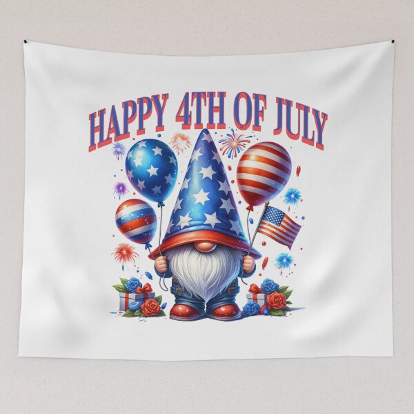 Item preview, 4th of July Gnome Red White and Blue designed and sold by Bondrewd1.