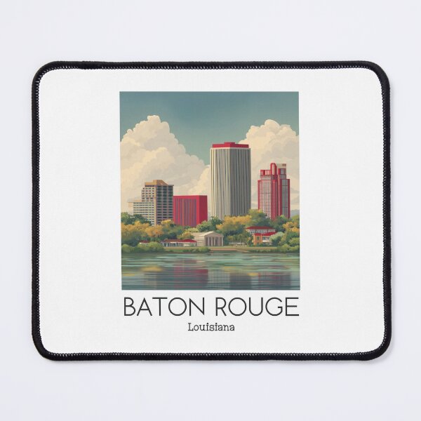 Item preview, A Vintage Illustration of Baton Rouge - Louisiana designed and sold by GoodOldVintage.