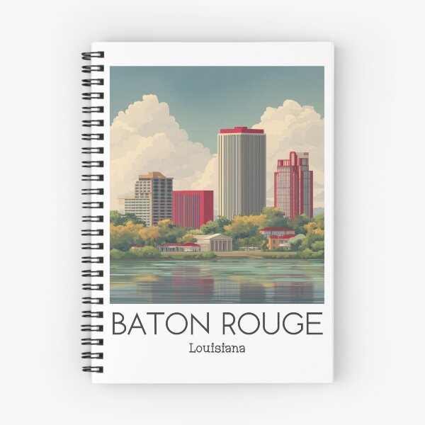 Item preview, A Vintage Illustration of Baton Rouge - Louisiana designed and sold by GoodOldVintage.