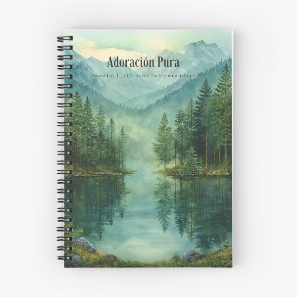 Item preview, Adoración Pura 2025 | Asamblea JW Español | Paisaje Acuarela con Lago designed and sold by Kishaprints.